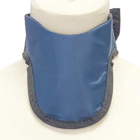 SS1B Soft Thyroid Shield, Made in USA, Radiation X-Ray Protection- Navy Blue
