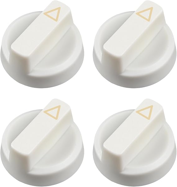 4 Pack Replacement Knob for Luxe Neo 120 & 185 | Plastic Knob Replacement, Bidet Accessories Compatible with Luxe Bidet Neo Series (White)