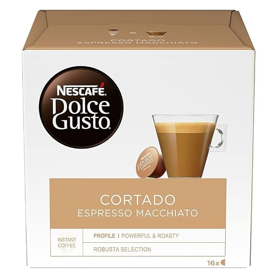 Nescafe Dolce Gusto Cortado Espresso Macchiato Pods 16 per pack