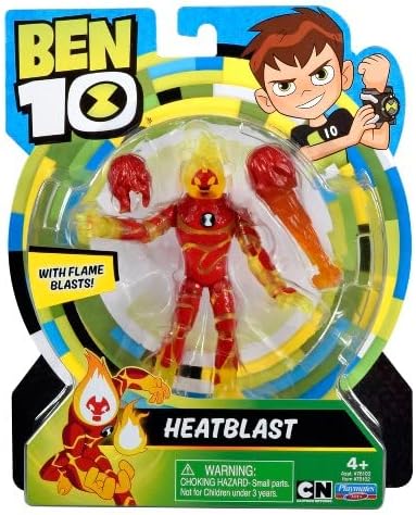 Ben 10 Heatblast Action Figure with Flame Blasts!