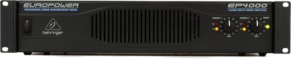 Behringer Europower Ep4000 Professional 4,000-Watt Stereo Power Amplifier With Atr (Accelerated Transient Response) Technology