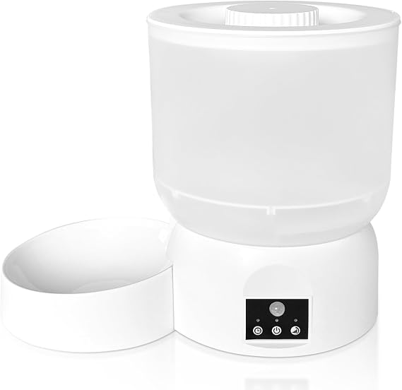 Automatic Cat Feeder, Rechargeable Cat Food Dispenser, 270-Day Battery Life, Motion-Activated Feeding Mode, 2.5L, Small portions, Programmable Timed cat Feeder for Cats & Dogs