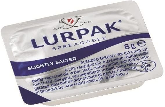 Lurpak SPREADABLE Butter Portions 100 x 8 grams Portions