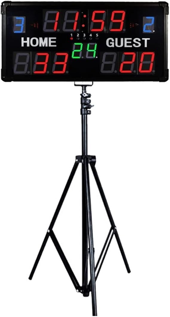 Darts Scoreboard Electronic Models Adjustable Multi-functional Digital Electronic Scoreboard LED Sports Scoreboard,Countdown Timer & Score For Games for Basketball Volleyball