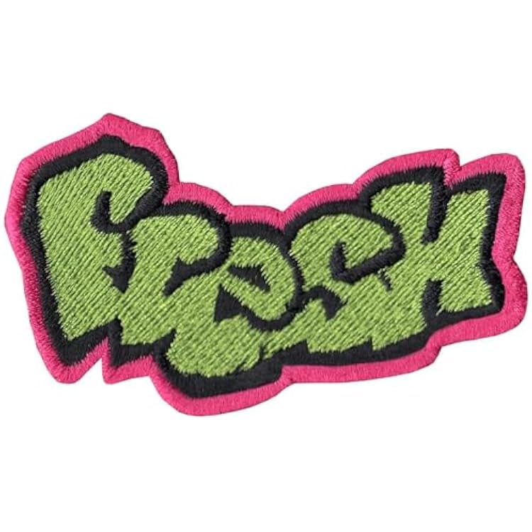 Fresh Graffiti Logo Patch Name Tag DIY Iron On Embroidered