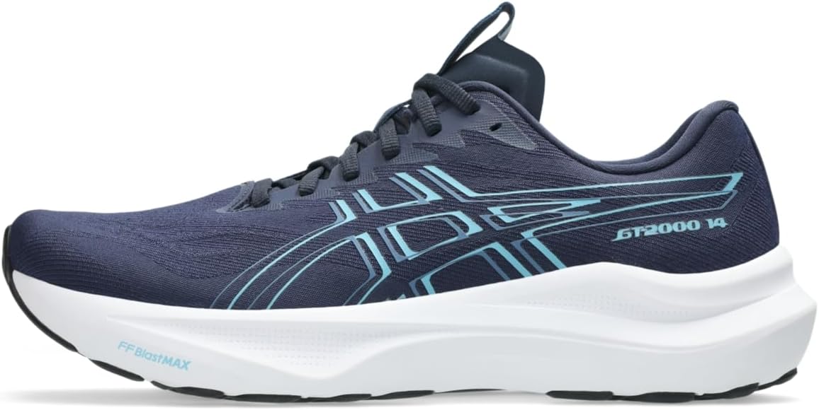 ASICS Men's GT-2000 14 Running Shoe, Midnight/Stillwater, 11 Wide
