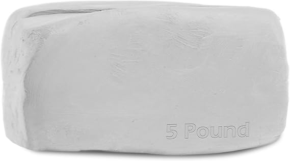ReArt Low Fire Pottery Clay (Cones 04-3) Art Modeling Clay for Wheel Throwing and Hand Building, Pottery Clay for Sculpting, Beginners, and Advanced (Low Fire -5LBS)