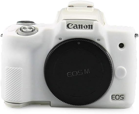 EOS M50/ EOS M50 Mark II Case, kinokoo Silicone case Compatible for Canon EOS M50 /EOS M50 Mark II Camera Protective Rubber Case - White