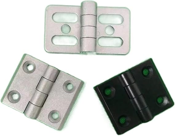 Hinges 2020 3030 3040 4040 Aluminum Profile Plastic Nylon Hinges Meter Joint Section Connector Door and Window Hinges Black/Sliver (Color : 3030-sliver-1pcs)