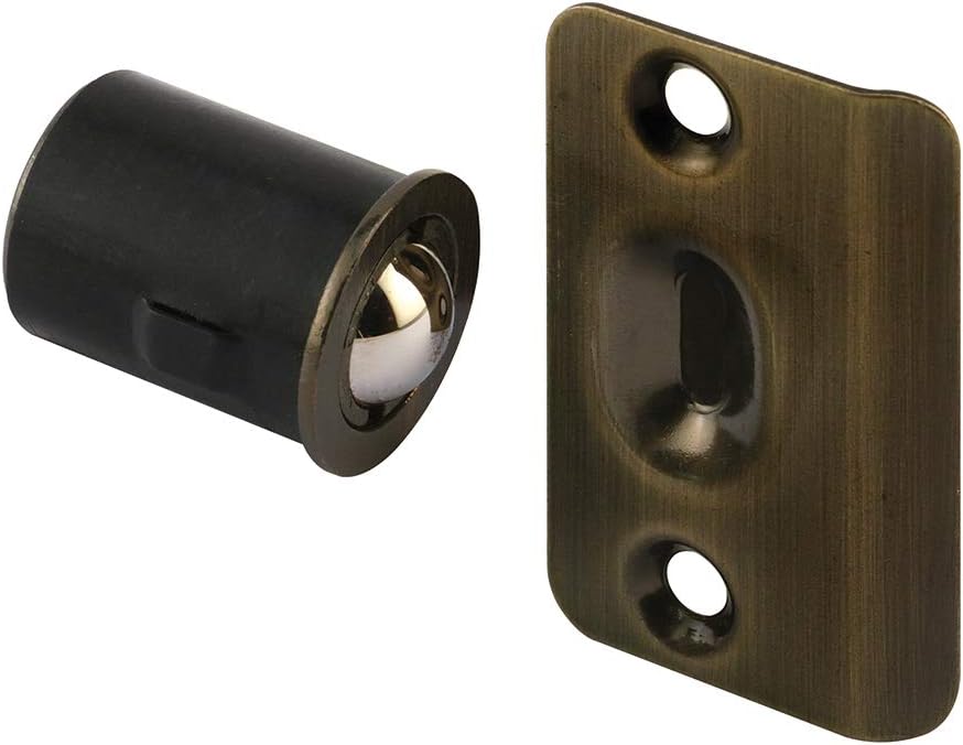 Prime-Line N 7332 Drive-In Ball Catch wStrike, 34 In. x 1-316 In., Diecast Construction Single Pack