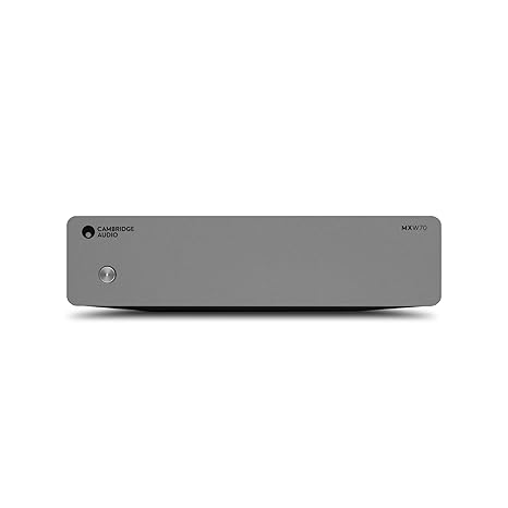 Cambridge Audio MXW 70 - Compact Power Amplifier HiFi System with 70 Watts Per Channel, RCA and XLR Inputs and Hypex NCORE Class D Amplification - Lunar Grey