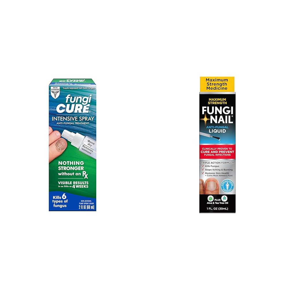 FUNGICURE Intensive Spray, Antifungal Treatment, Kills 6 Types of Fungus & Fungi-Nail Anti-Fungal Liquid Solution, Kills Fungus That Can Lead to Nail & Athlete's Foot