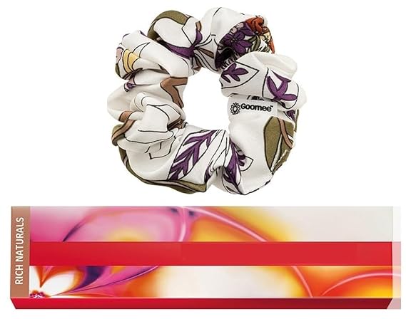 Color Touch 8/71 Light Blonde/Brown Ash Demi-Permanent Color Touch Hair Color 2 Ounce and Goomee Scrunchie (Bundle)