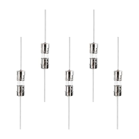 Fielect 20Pcs Fast Blow Glass Fuses Axial Lead 3.6x10mm 10A 250V Clear Glass Fuse for Home Electronics