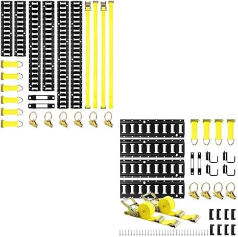 Elechomes E Track Tie-Down Rail Kit