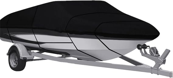 Heavy Duty Boat Cover 210D Replacement for Fishing Runabouts 11-13ft