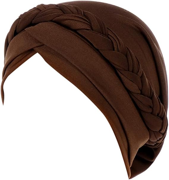 Unisex Headband ハットラップスカーフワンウォームソリッドインディアケモムスリムキャップテールビーニーウィメンズベースボールキャップ Coffee, One Size