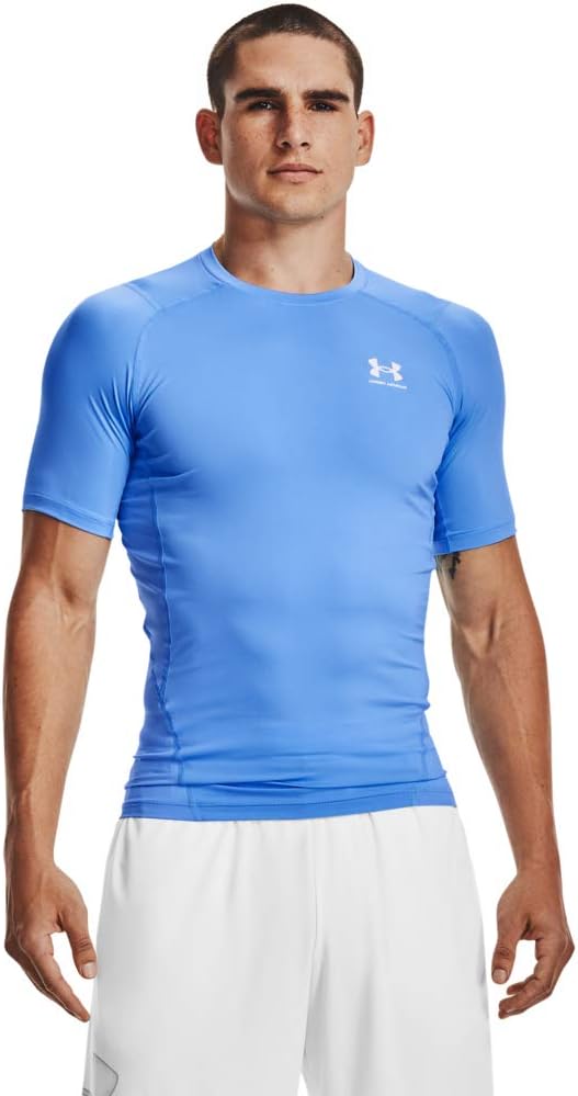 Under Armour Men’s UA HG Armour Comp SS Short Sleeve Functional Shirt Quick-Drying T-Shirt with Compression Fit