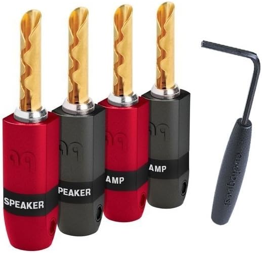 AudioQuest SureGrip 300 Banana Connectors BFA Gold - Set of 4