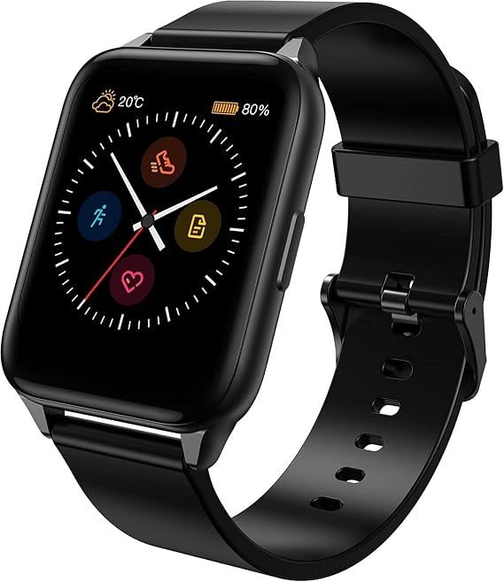 TRANYA Smart Watch, 1.69 Full Touch Color Screen, 7-10 Days Battery Life, Android and iOS Compatible, IP68 Waterproof, Fitness Tracker, Heart Rate Monitor, TranyaGo Sports Watch