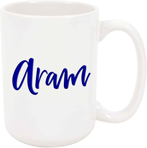Aram Coffee Mug - Custom Personalized Cup with Name, Birthday Gift 11 oz