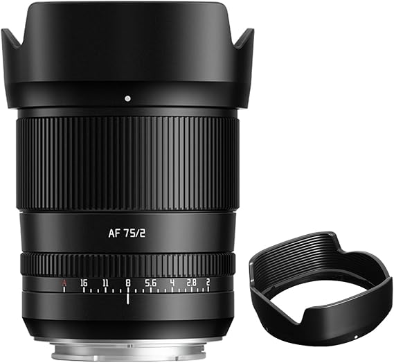 TTARTISAN AF 75mm F2 Compact Auto Focus Lens, Full Frame Manual Lens Compatible with Nikon Z-Mount Mirrorless Cameras Z5, Z6, Z7, Z6II, Z7II, Z9, Z50, ZFC, Z30