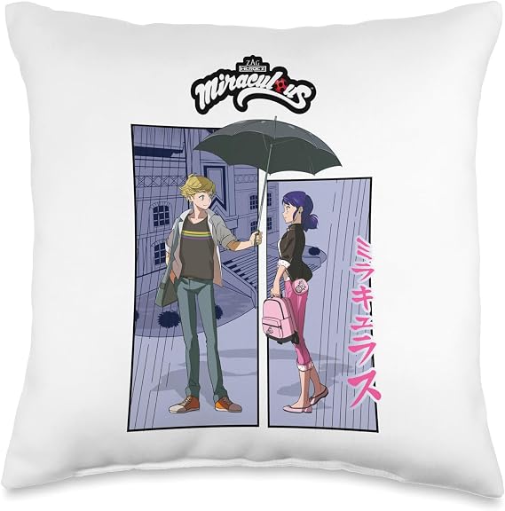 Miraculous Ladybug Manga Marinette Adrien Be Miraculous Throw Pillow