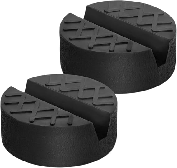 2 Pack Universal Floor Jack Pad Adapter with Slotted