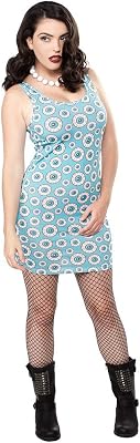 Aqua Blue Optical Delusion Dress from Sourpuss Clothing