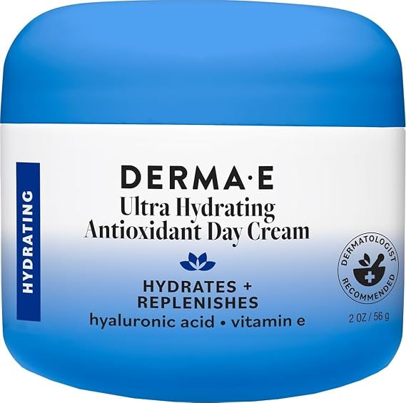 Derma E Ultra Hydrating Antioxidant Day Cream, 2 Oz Facial Moisturizer