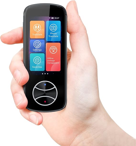 Language Translator Real-Time, Portable Voice Translator 127 Languages Two Way Translator,WiFi/Hotspot/Offline Translators Devices 3.0 inch in HD Touch Screen