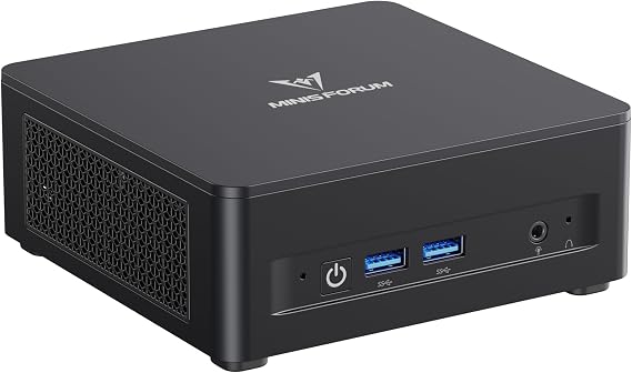 MINISFORUM Mini PC, AMD Ryzen 5 7640HS Mini Computer(6 Cores 12 Threads, Max 5.0GHz), 16GB DDR5 + 512GB PCIe 4.0 SSD, 8K@60Hz HDMI 2.1/USB4, WiFi 6E/BT 5.3/Auto Power On
