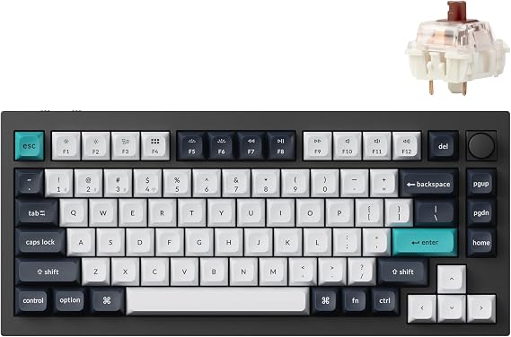 Keychron Q1 Max 75% QMK/VIA Wireless Custom Mechanical Keyboard with Knob