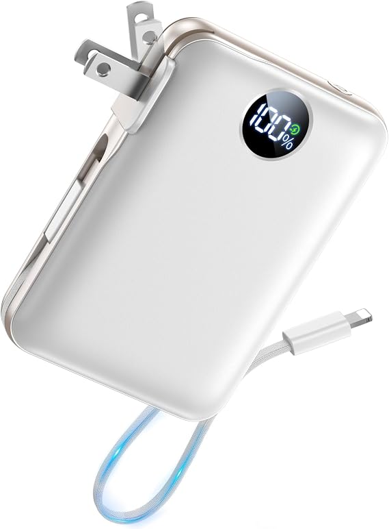 3-in-1 Portable Charger Power Bank 10000mAh