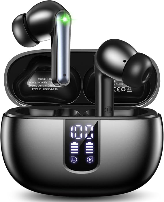 Nequga Wireless Earbuds Bluetooth 5.4 Headphones with 48H Playtime Ear Buds