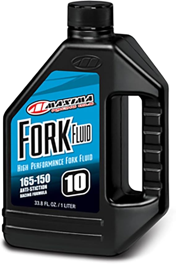 Maxima Racing Oils 59901/10-2PK Racing Fork Fluid 165/150 10w 1L Bottle, 2-Pack