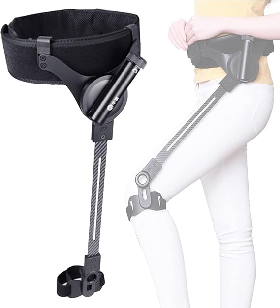 Walking Aid Bionic Body Power Walking Aids Exoskeleton Legs Rehab Training Equipment 3 Level Adjustable Strength Walking Can Help 50% for Adults Elderly L-Right