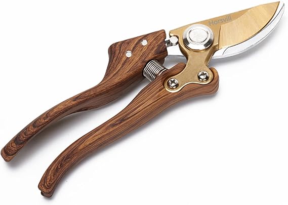 Garden Shears Plant Shears Made of Japanese SK4 Steel Garden Shears for Gardening Heavy Duty Grapes Herbs Rose Flower Trees Grass Scissors Professional Pruning Shears