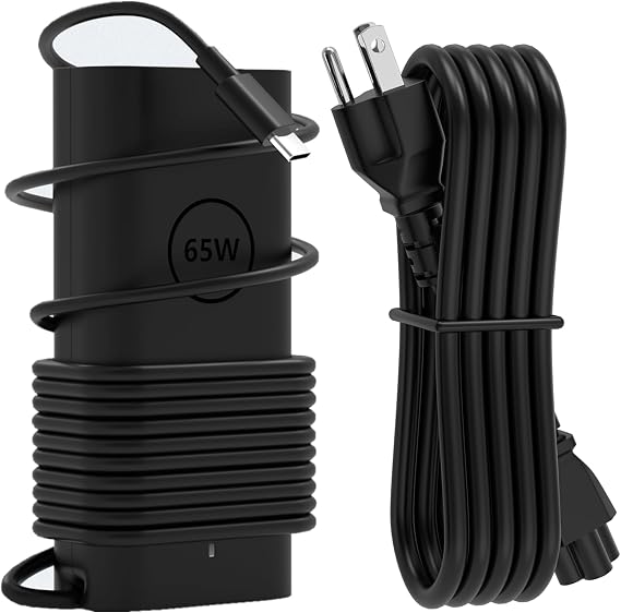 65W USB C Charger Compatible with Dell Inspiron 16 14 Charger 7620 2-in-114 7420 7425 Business Laptop,Compatible with Dell Inspiron 14 16 5630 5620 5625 5635 5420 Type C Power Supply Cord