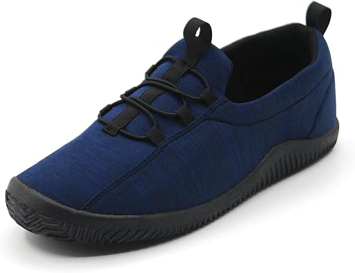 VARSKARC Womens Wide Lightweight Soft Slip On Walking Flat Shoes
