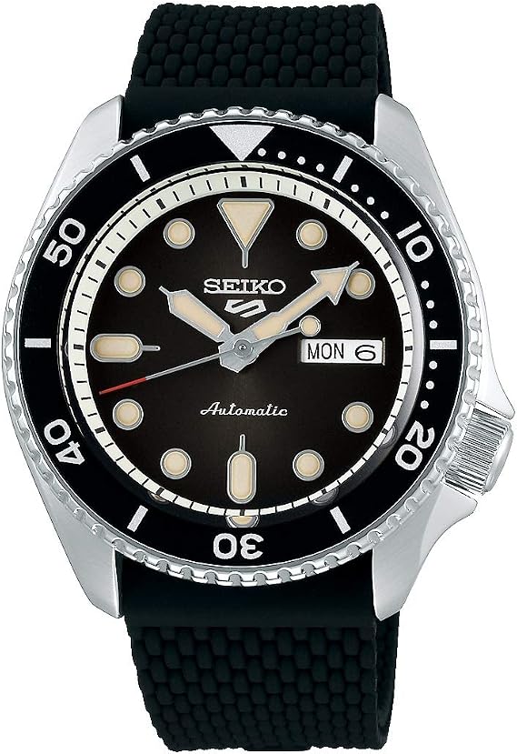 Seiko 5 Sports SRPD95 Automatic Mechanical Wristwatch, Limited Distribution Model, Men's Wristwatch, Black