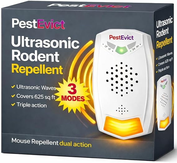 Pest Repeller – Rodent Repellent Ultrasonic, Rat Repellent, Mouse Plug in Repellent – 3 mode high frequency