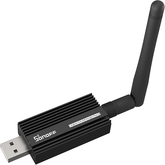 SONOFF Zigbee 3.0 USB Dongle Plus-E Gateway, Universal Wireless Zigbee USB Adapter with Antenna for Home Assistant, Open HAB, Zigbee2MQTT etc