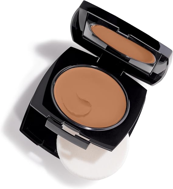 Avon Cream To Powder 3-in-1 Foundation, Concealer and Powder, Long Lasting Foundation Compact, Natural Looking Base that Lasts, SPF 15, 345N, Soft Honey