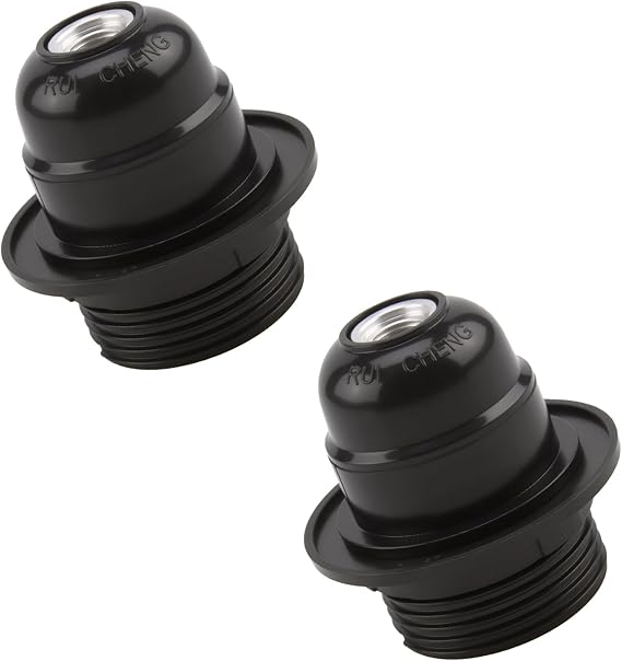 2PCS E27 Lamp Holder Edison Screw Pendant Socket Ceiling Light Fitting [Energy Class A]