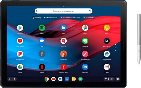 Google Pixel Slate 12.3" Touchscreen LCD Tablet w/Pixelbook Pen | Intel 8th Generation Core M3 | 8GB Memory | 64GB SSD | Fingerprint Reader | Chrome OS | Midnight Blue