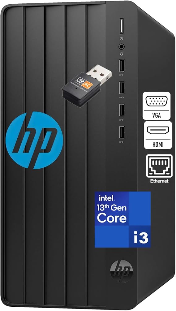 HP Desktop Tower 290 G9| Intel 13th CPU | 8GB DDR4 | 256GB SSD