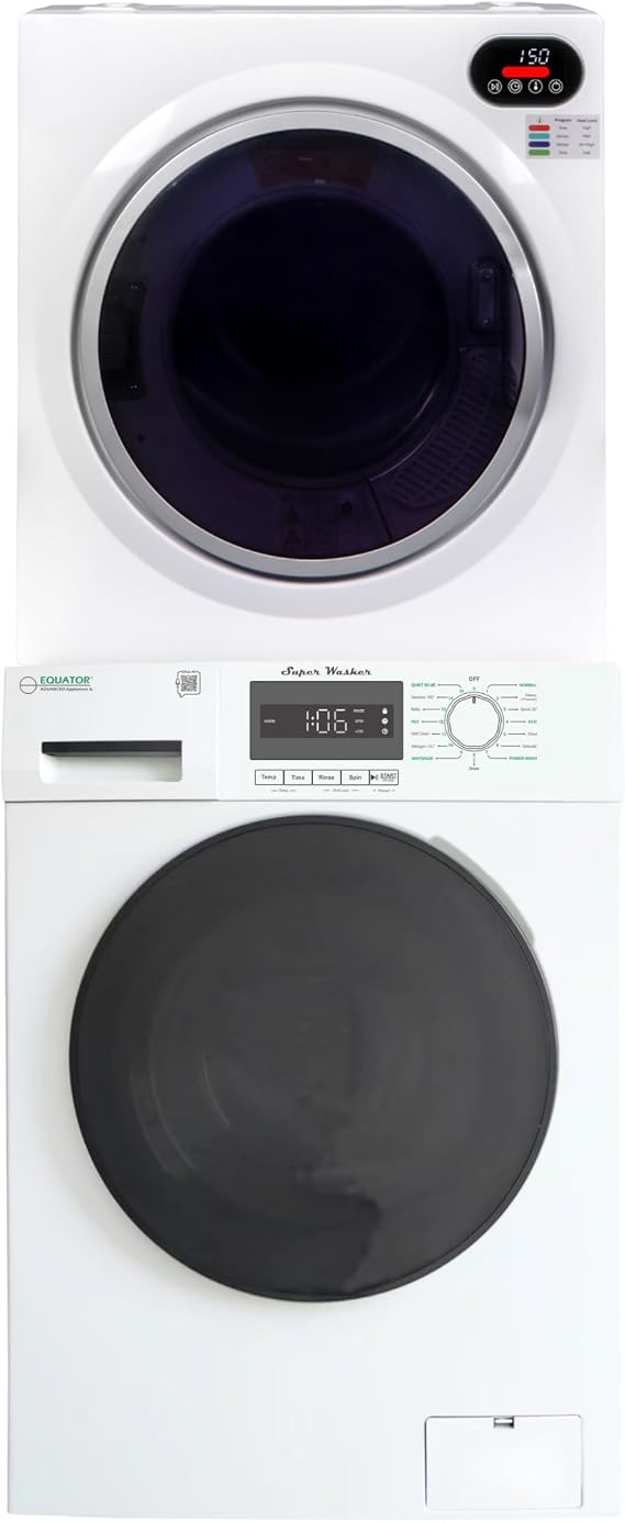 Equator 24" Ultra Compact Washer 1.57cu.ft + Vented Dryer 2.6cu.ft