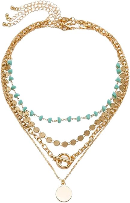 Women's Multilayer Necklace, Boho Chic Women's Layered Necklaces