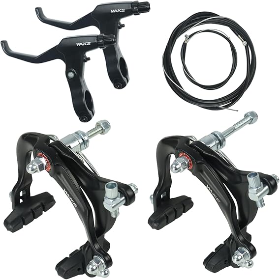 FOMTOR Bike Brake C Brake Caliper Set Bicycle Rear & Front Brakes Kit Aluminum Alloy Side Pull Brake for MTB Mountain Bike, Road Bicycle(1 Pair)